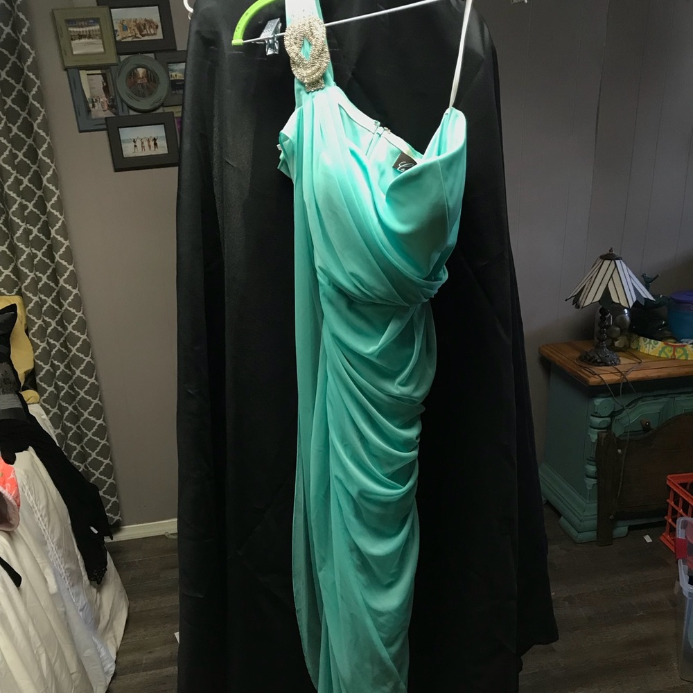 Teal bridesmaid dress